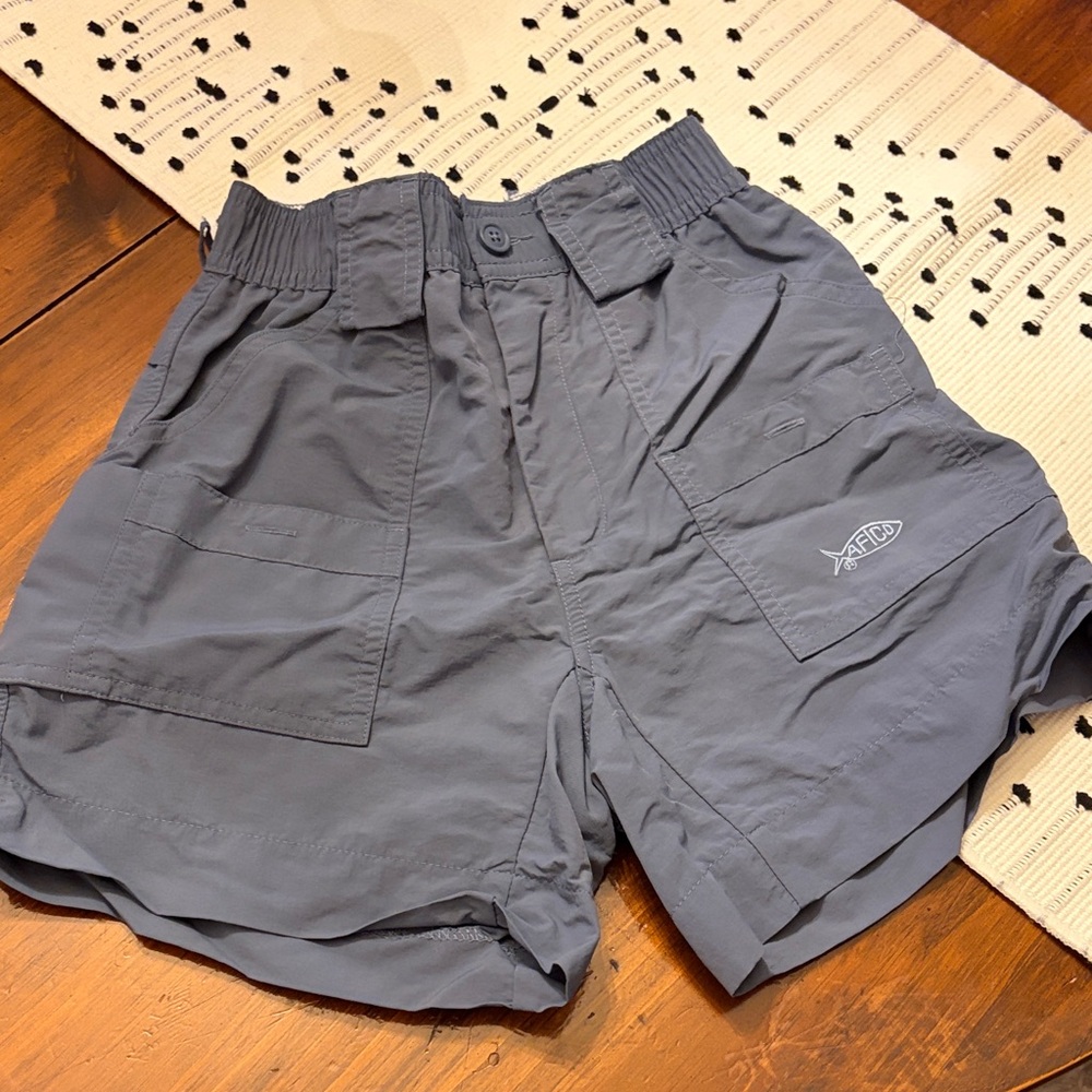 AFTCO BOYS Gray Fishing Shorts